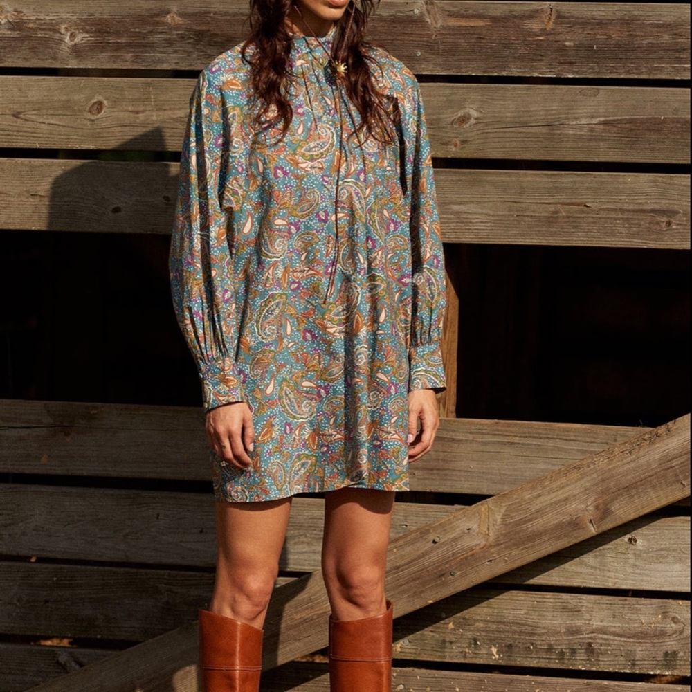 Carolina K Irina Dress - paisley blue - Picture 1 of 11